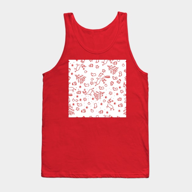 new year pattern in children's style minimalism Tank Top by sonaart